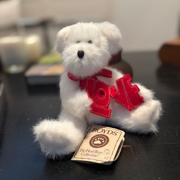 Boyds 903095 Adora U Bear The Head Bean Collection Thinkin Of Ya Series Love Tag - Picture 2 of 11